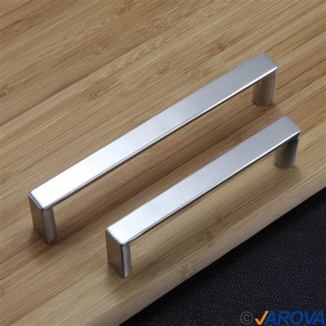 solid stainless steel brushed long handles for kitchen cabinets|brushed stainless steel kitchen handles.